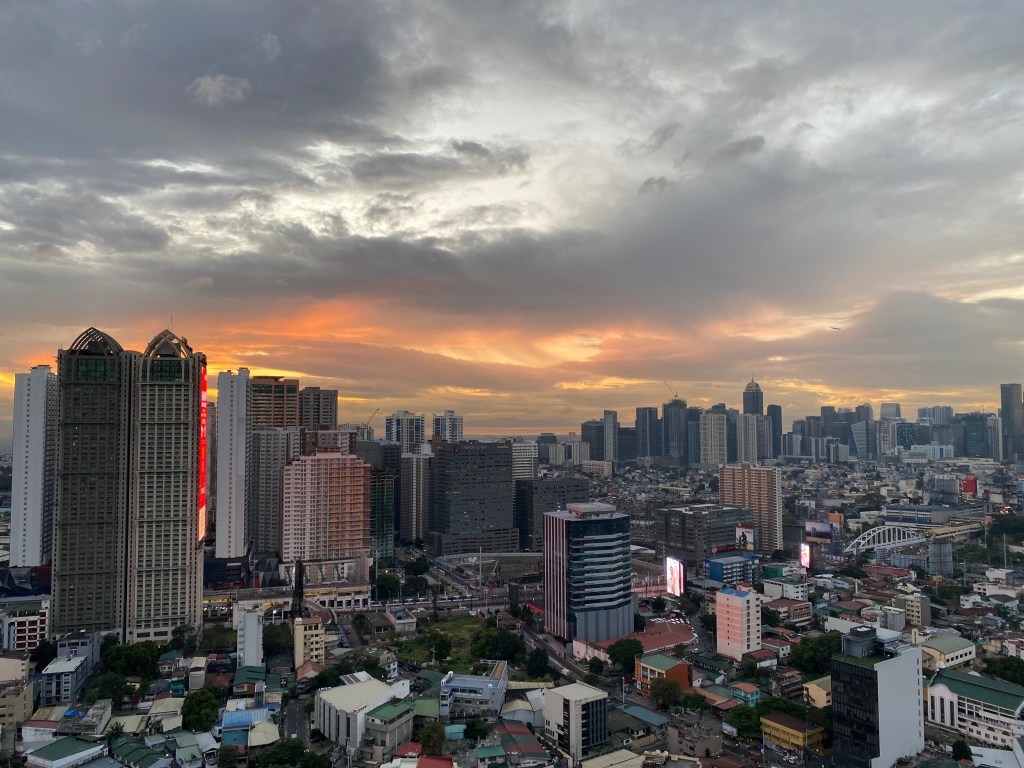 Orange Sky in Sun Rise