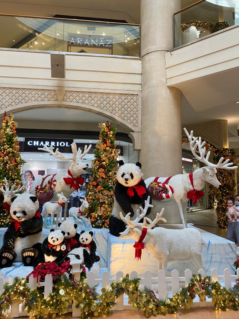 Mechanical Panda and Reinder as Christmas Decor