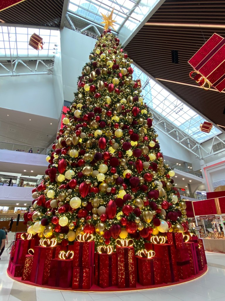 Close up of the Giant Christmas Tree