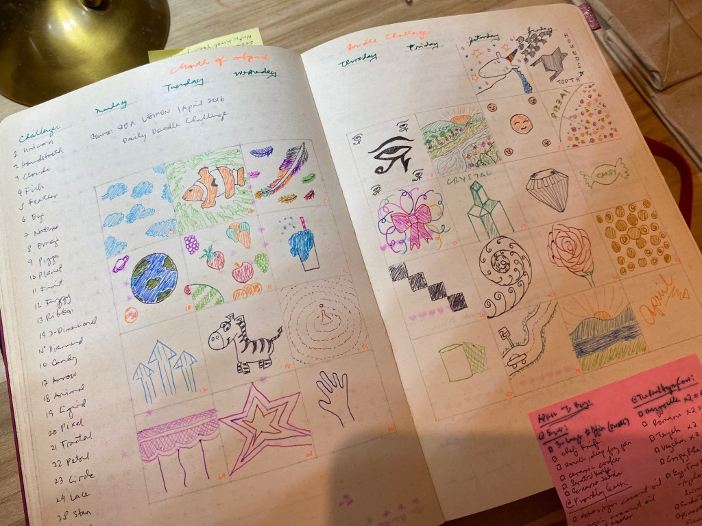 A Doodle Monthly Spread